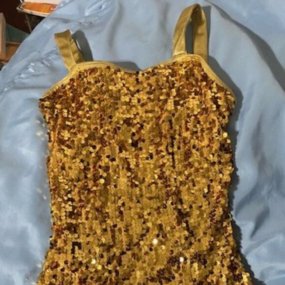 Balera Dancewear Gold Ultra Sparkle one piece - Picture 1 of 6